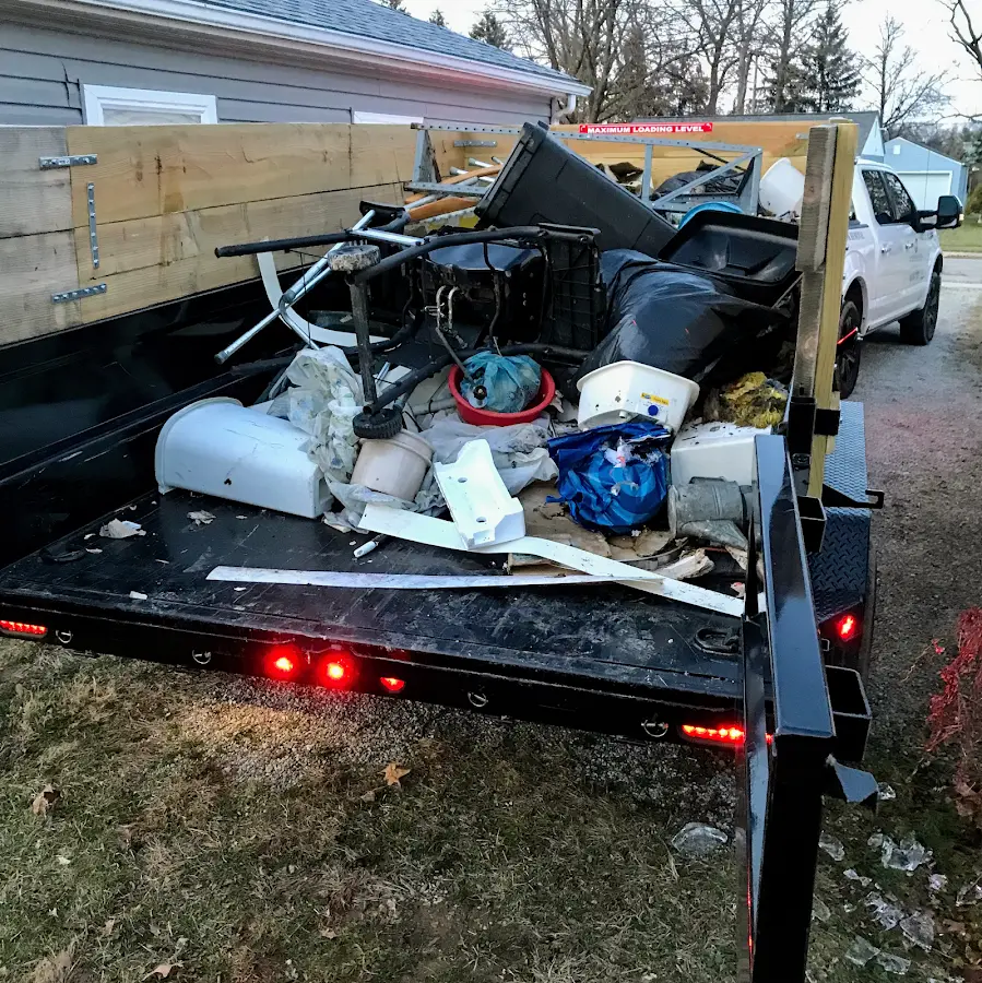 Roll-off dumpster delivered to a residential driveway in Springfield
